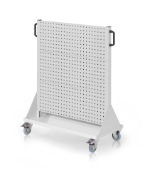 Kappes RasterMobil® mobiler Arbeitsplatzschrank Größe #3 1230x1000x500mm 6 Lochplatten - lichtgrau