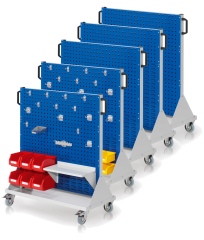 Kappes RasterMobil® mobiler Arbeitsplatzschrank Größe #3 1230x1000x500mm 6 Modulplatten
