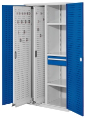 Kappes ®RasterPlan Vertikalschränke 1950x1000x600mm Modell 82 Lochplattentüren enzianblau