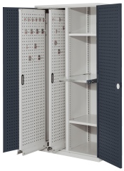 Kappes ®RasterPlan Vertikalschränke 1950x1000x600mm Modell 84 Lochplattentüren anthrazitgrau