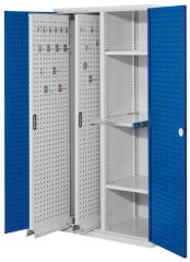 Kappes ®RasterPlan Vertikalschränke 1950x1000x600mm Modell 84 Lochplattentüren enzianblau
