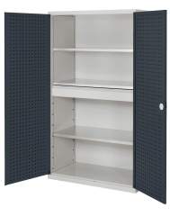 Kappes ®RasterPlan Großvolumenschränke 1950x1130x590mm Lochplattentüren Modell 2 anthrazitgrau