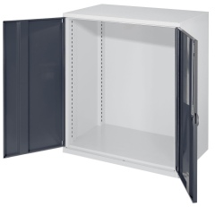 Kappes Schwerlast-Beistellschränke ohne Mitteltrennwand 1110x1000x600mm Modell 60 Vollblechtüren anthrazitgrau