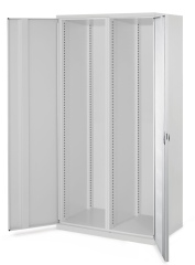 Kappes Schwerlastschränke mit Mitteltrennwand 1950x1000x600mm Vollblechtüren Modell 50 lichtgrau