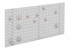 Kappes ®RasterPlan Einsteigerset #2 1x Lochplatte 1000x450mm 1x Werkzeughaltersortiment 12-teilig Lichtgrau RAL 7035