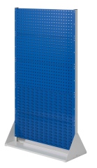 Kappes ®RasterPlan Stellwände doppelseitig Größe #5 - 6x Lochplatten 4x Schlitzplatten Enzianblau RAL 5010