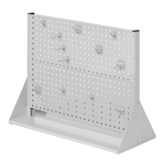 Kappes ®RasterPlan Stellwände doppelseitig Größe #2 - 4x Lochplatten 1x Zubehörsortiment 12-teilig Anthrazitgrau RAL 7016