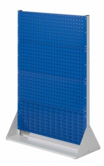 Kappes ®RasterPlan Stellwände doppelseitig Größe #4 - 6x Lochplatten 2x Schlitzplatten Enzianblau RAL 5010