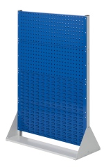 Kappes ®RasterPlan Stellwände doppelseitig Größe #4 - 4x Lochplatten 4x Schlitzplatten Enzianblau RAL 5010