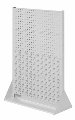 Kappes ®RasterPlan Stellwände doppelseitig Größe #4 - 4x Lochplatten 4x Schlitzplatten Lichtgrau RAL 7035