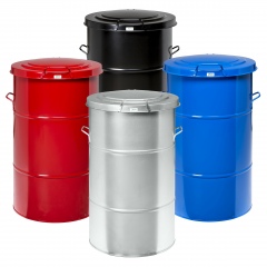 Kongamek Abfallbehälter aus Blech 70-160l Volumen