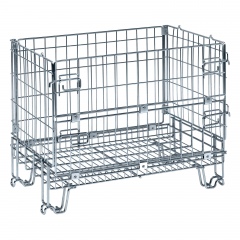 Kongamek Gitterbox verzinkt 860x580x680mm vorne halb zu öffnen 300kg Tragkraft