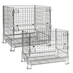 Kongamek Gitterbox verzinkt 680-1180mm hoch vorne halb zu öffnen bis 1000kg Tragkraft