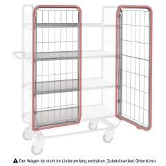 Kongamek Gittertüren 600x40x800mm als Zubehör für Kommissionierwagen