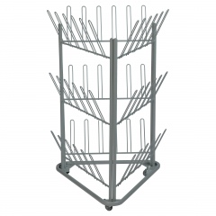 Kongamek Schuh- und Stiefeltrockenwagen 780x714x1192mm in grau für 54 Schuhe