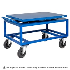 Kongamek Schwenkteller 1338x810x152mm in blau als Zubehör für Palettenwagen