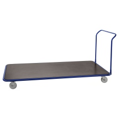 Kongamek extra grosser Plattformwagen in blau 2150x1000x970mm mit Schiebegriff und Nylonbereifung
