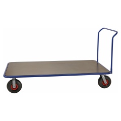 Kongamek extra grosser Plattformwagen in blau 2150x1000x1120 mit Schiebegriff und Luftbereifung