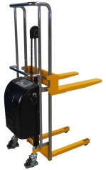 qteck Manuelle Minilifter Single 560mm Gabellänge 90-1300mm Hubhöhe mit 500kg Hubkraft