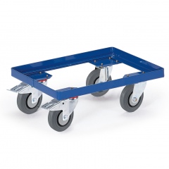 Rollcart Fahrrahmen 610x410mm Winkelstahl mit TPE-Bereifung und 2 Feststellern