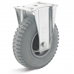 Rollcart Luft- Bockrolle Ø230x65mm Stahlfelge mit Quer-Rillenprofil und 130kg Tragkraft!REPLACEME!