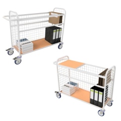 Rollcart Postwagen für Hängeregister mit 2 Etagen 1000x375mm