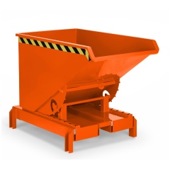 RR Industrietechnik Abrollkipper Typ RAM-DST-60 600dm³ für Deichselstapler RAL 2004 Reinorange
