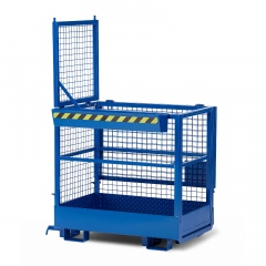 R+R Industrietechnik Arbeitskorb Typ RAK-DUO 1200x800x1950mm RAL5010 Enzianblau