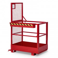 R+R Industrietechnik Arbeitskorb Typ RAK-SLIM 800x800x1910mm RAL3000 Feuerrot