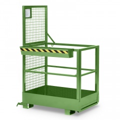 RR Industrietechnik Arbeitskorb Typ RAK-SLIM 800x800x1910mm RAL6011 Resedagrün
