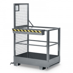 RR Industrietechnik Arbeitskorb Typ RAK-SLIM 800x800x1910mm RAL7005 Mausgrau