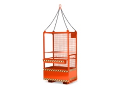 R+R Industrietechnik Arbeitskorb Typ RAK-Kranbar 1200x800x2200mm RAL5010 Enzianblau