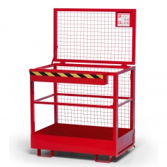 R+R Industrietechnik Arbeitskorb Typ RAK 1200x800x1910mm RAL3000 Feuerrot