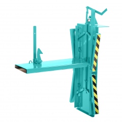 RR Industrietechnik Gitterboxwender 570x1640x450mm 450kg Tragkraft RAL 5018 Türkisblau