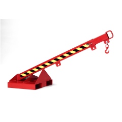 RR Industrietechnik teleskopierbarer Kranarm Typ RLH-T1 bis zu 1000kg Tragkraft RAL 3000 Feuerrot