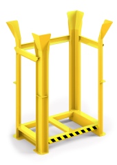 RR Industrietechnik Paletten Richtgestell RRG-10 BxTxH 1340x940x1930 mm RAL 1023 Verkehrsgelb