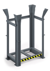 RR Industrietechnik Paletten Richtgestell RRG-10 BxTxH 1340x940x1930 mm RAL 7005 Mausgrau