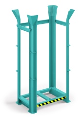 RR Industrietechnik Paletten Richtgestell RRG-15 BxTxH 1340x940x2650 mm RAL 5018 Türkisblau