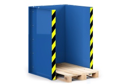 RR Industrietechnik Paletten Stapel Station RPS-10 BxTxH 1020x945x1425 mm RAL 5010 Enzianblau