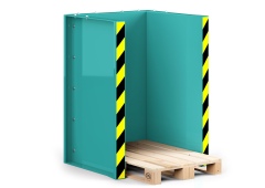 RR Industrietechnik Paletten Stapel Station RPS-10 BxTxH 1020x945x1425 mm RAL 5018 Türkisblau