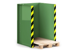 RR Industrietechnik Paletten Stapel Station RPS-10 BxTxH 1020x945x1425 mm RAL 6011 Resedagrün