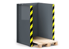 RR Industrietechnik Paletten Stapel Station RPS-10 BxTxH 1020x945x1425 mm RAL 7005 Mausgrau