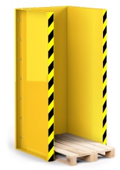 RR Industrietechnik Paletten Stapel Station RPS-15 BxTxH 1020x945x2145 mm RAL 1023 Verkehrsgelb