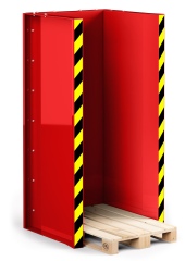 RR Industrietechnik Paletten Stapel Station RPS-15 BxTxH 1020x945x2145 mm RAL 3000 Feuerrot