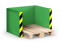 RR Industrietechnik Paletten Stapel Station RPS-05 BxTxH 1020x945x740 mm RAL 6018 Gelbgrün