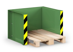RR Industrietechnik Paletten Stapel Station RPS-05 BxTxH 1020x945x740 mm RAL 6011 Resedagrün