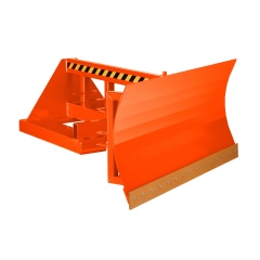 R+R Industrietechnik Schneeschieber Typ RSP-18 mit Polyurethanschürfleiste Schildbreite 1800mm RAL 2004 Reinorange