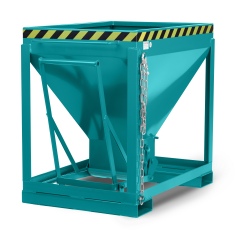 RR Industrietechnik Silowagen Typ RSL 600dm³ stationär RAL 5018 Türkisblau