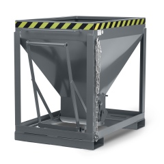 RR Industrietechnik Silowagen Typ RSL 600dm³ stationär RAL 7005 Mausgrau