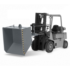RR Industrietechnik Spänekipper Typ RUK-S 1330x1570x980mm 1500dm³ RAL 7005 Mausgrau